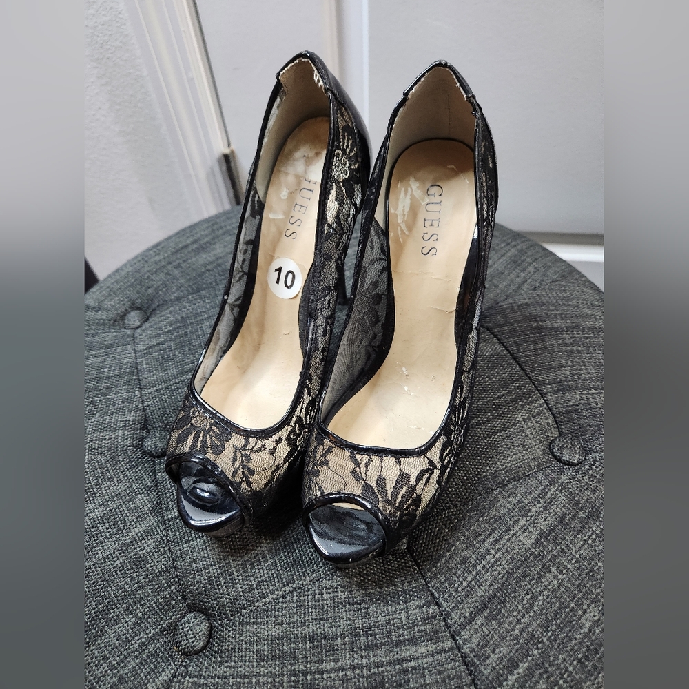 Brands Guess Size10  Black Heel